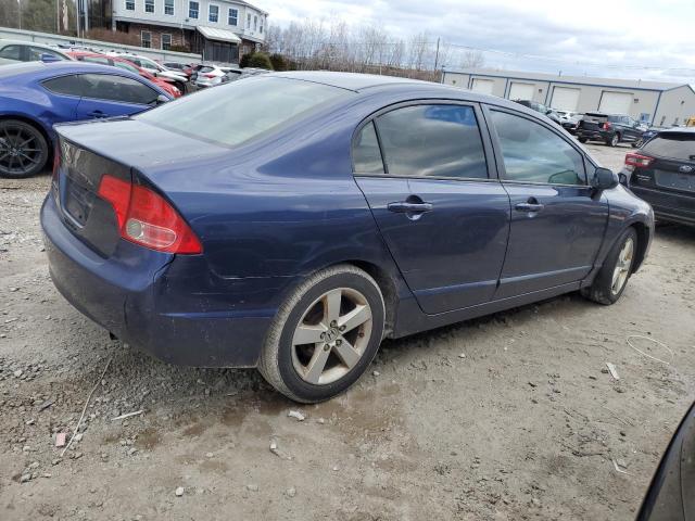 1HGFA16877L044260 - 2007 HONDA CIVIC EX BLUE photo 3