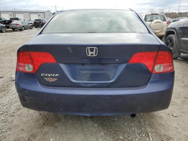 1HGFA16877L044260 - 2007 HONDA CIVIC EX BLUE photo 6