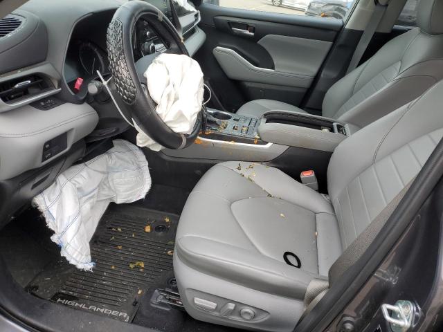 5TDHZRBH4LS050191 - 2020 TOYOTA HIGHLANDER XLE GRAY photo 7
