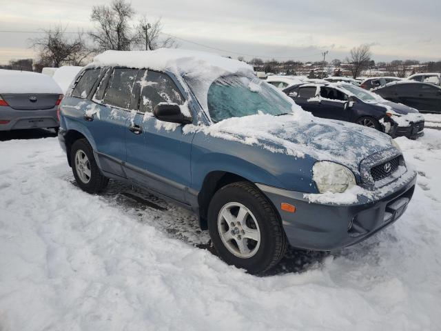 KM8SC83D31U094720 - 2001 HYUNDAI SANTA FE GLS BLUE photo 4