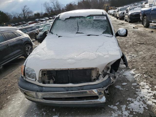 5TBRT34102S288291 - 2002 TOYOTA TUNDRA ACCESS CAB WHITE photo 5