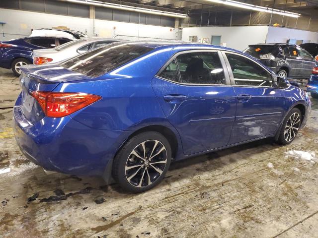 2T1BURHE0HC887909 - 2017 TOYOTA COROLLA L BLUE photo 3