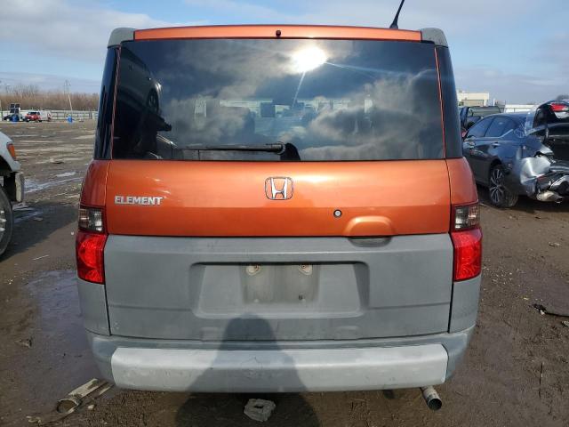 5J6YH18305L017414 - 2005 HONDA ELEMENT LX ORANGE photo 6