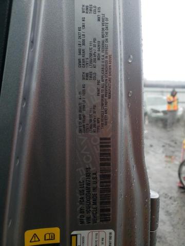 1C4HJXDG4MW719318 - 2021 JEEP WRANGLER U SPORT ნაცრისფერი ფოტო 12