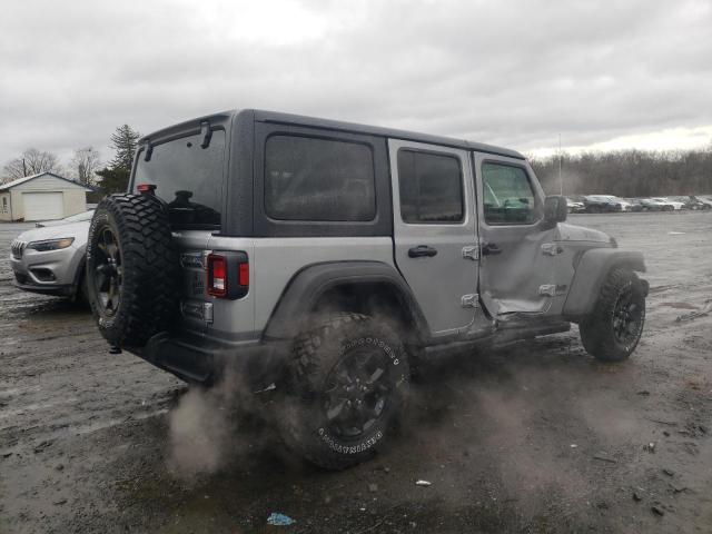 1C4HJXDG4MW719318 - 2021 JEEP WRANGLER U SPORT ნაცრისფერი ფოტო 3