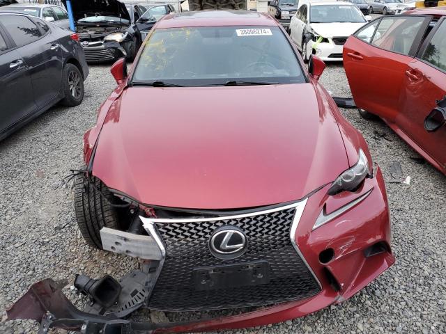 JTHCF1D20F5016786 - 2015 LEXUS IS 250 RED photo 5