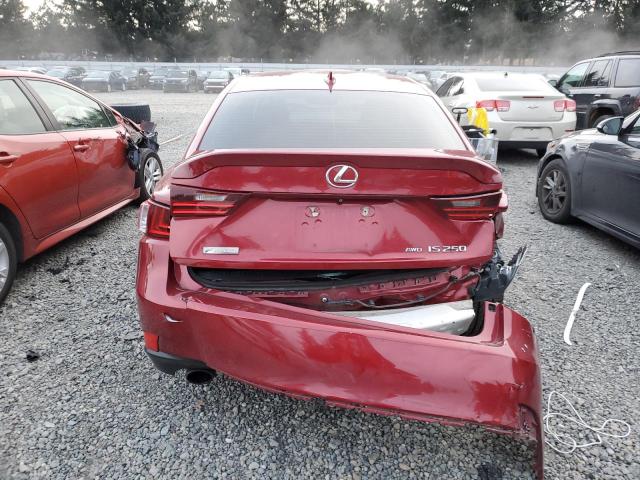 JTHCF1D20F5016786 - 2015 LEXUS IS 250 RED photo 6