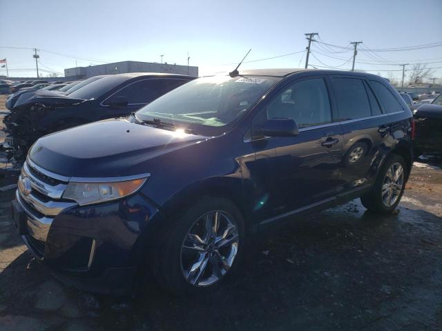 2FMDK3KC4BBB40862 - 2011 FORD EDGE LIMIT BLUE photo 1