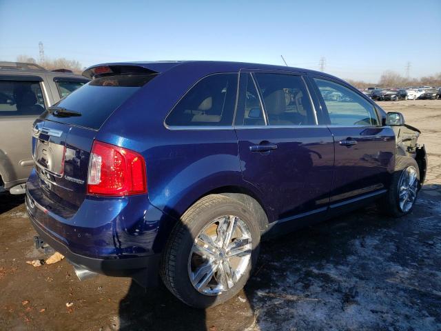 2FMDK3KC4BBB40862 - 2011 FORD EDGE LIMIT BLUE photo 3