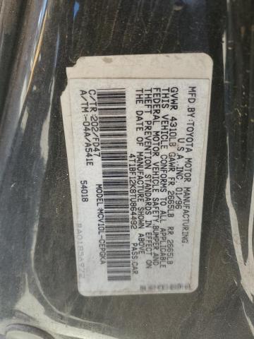 4T1BF12K8TU864492 - 1996 TOYOTA CAMRY LE BLACK photo 12