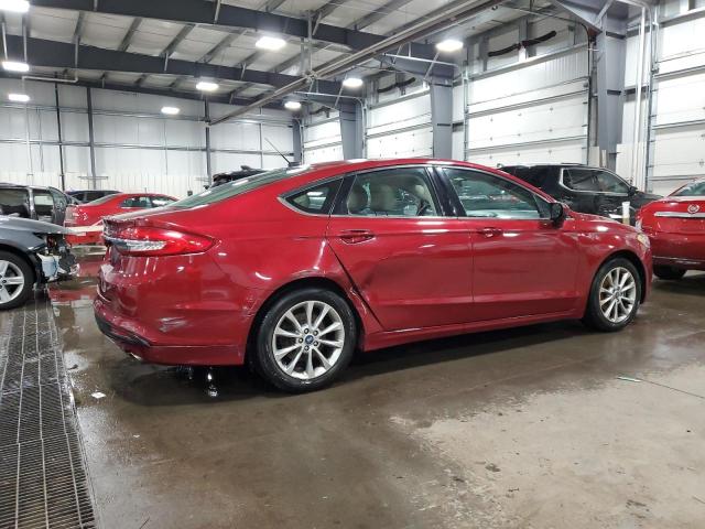 3FA6P0H71HR146643 - 2017 FORD FUSION SE MAROON photo 3