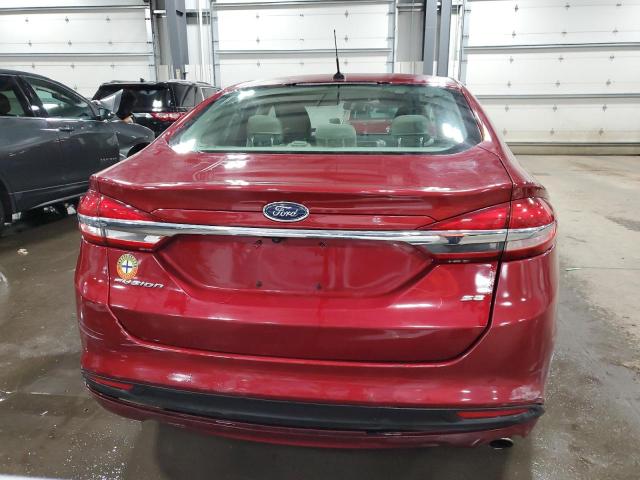 3FA6P0H71HR146643 - 2017 FORD FUSION SE MAROON photo 6