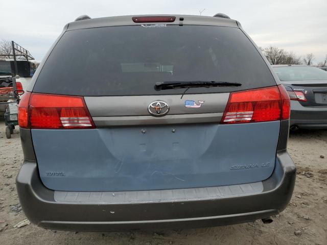 5TDZA23C35S342097 - 2005 TOYOTA SIENNA CE GRAY photo 6