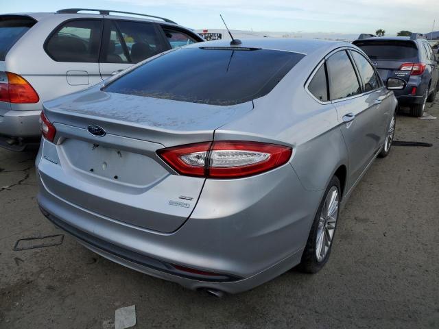 3FA6P0HD4ER122385 - 2014 FORD FUSION SE SILVER photo 3