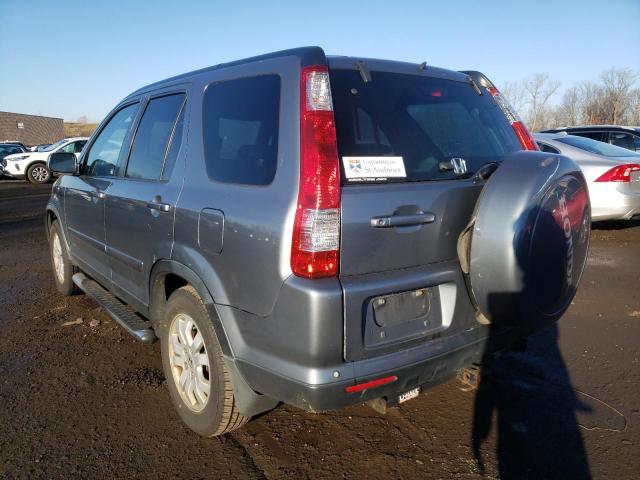 JHLRD78935C033137 - 2005 HONDA CR-V SE GRAY photo 2