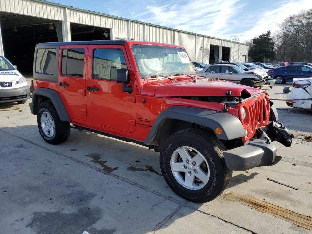 1C4BJWDG2JL838997 - 2018 JEEP WRANGLER U SPORT RED photo 4