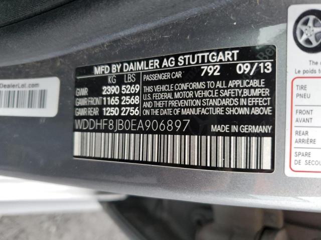 WDDHF8JB0EA906897 - 2014 MERCEDES-BENZ E 350 4MATIC GRAY photo 12