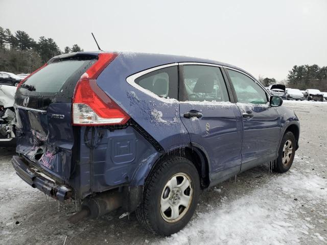 2HKRM4H33EH687194 - 2014 HONDA CR-V LX BLUE photo 3