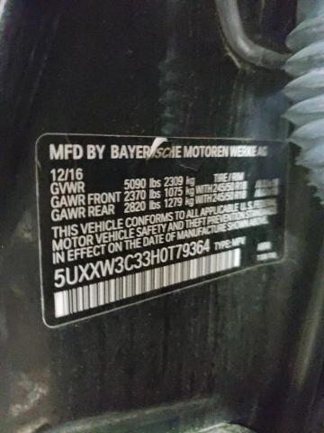 5UXXW3C33H0T79364 - 2017 BMW X4 XDRIVE28I შავი ფოტო 13