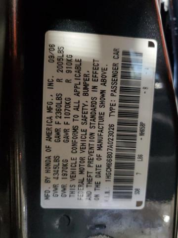 1HGCM66807A023026 - 2007 HONDA ACCORD EX GRAY photo 12