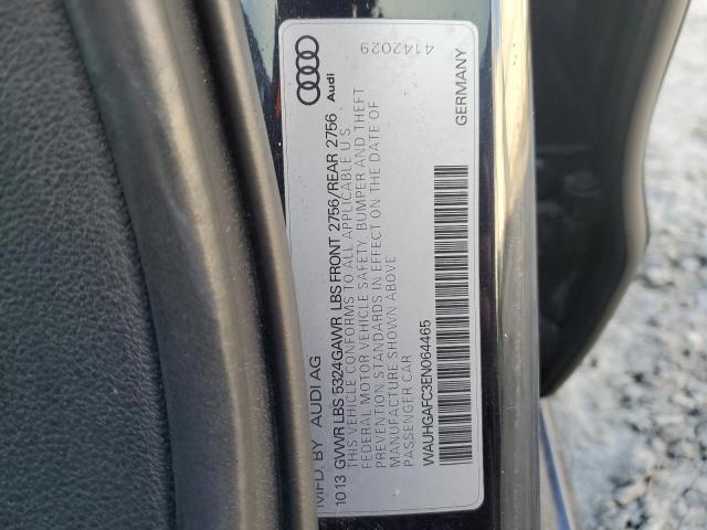 WAUHGAFC3EN064465 - 2014 AUDI A6 PRESTIGE შავი ფოტო 13