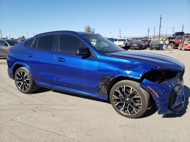 5YMCY0C03L9C70366 - 2020 BMW X6 M BLUE photo 4