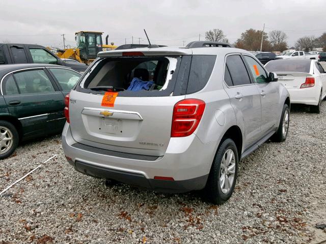 2GNALCEKXG1142143 - 2016 CHEVROLET EQUINOX LT SILVER photo 4