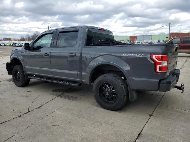 1FTEW1EP6JFC83809 - 2018 FORD F150 SUPERCREW GRAY photo 2