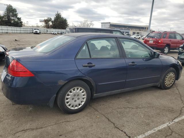 1HGCM56197A139158 - 2007 HONDA ACCORD VALUE BLUE photo 3