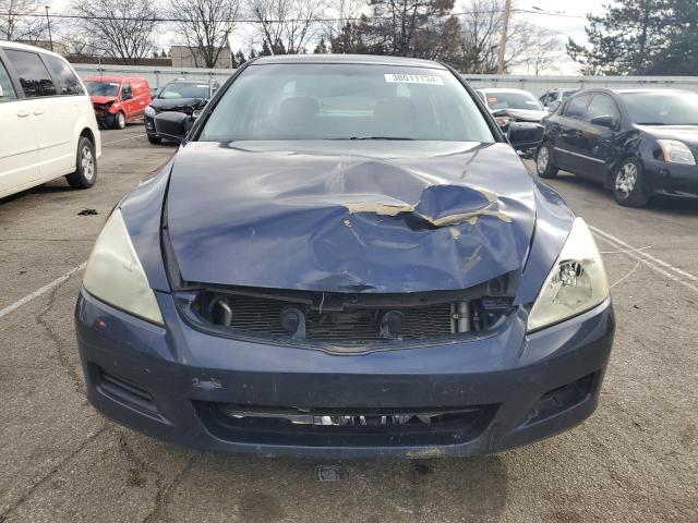 1HGCM56197A139158 - 2007 HONDA ACCORD VALUE BLUE photo 5