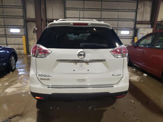 5N1AT2MV1FC790313 - 2015 NISSAN ROGUE S WHITE photo 6