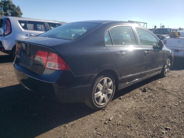 1HGFA15526L008773 - 2006 HONDA CIVIC LX BLACK photo 3