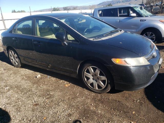 1HGFA15526L008773 - 2006 HONDA CIVIC LX BLACK photo 4