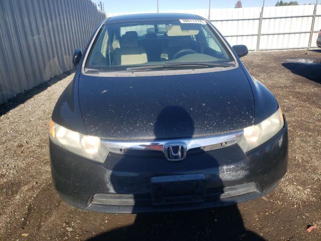 1HGFA15526L008773 - 2006 HONDA CIVIC LX BLACK photo 5