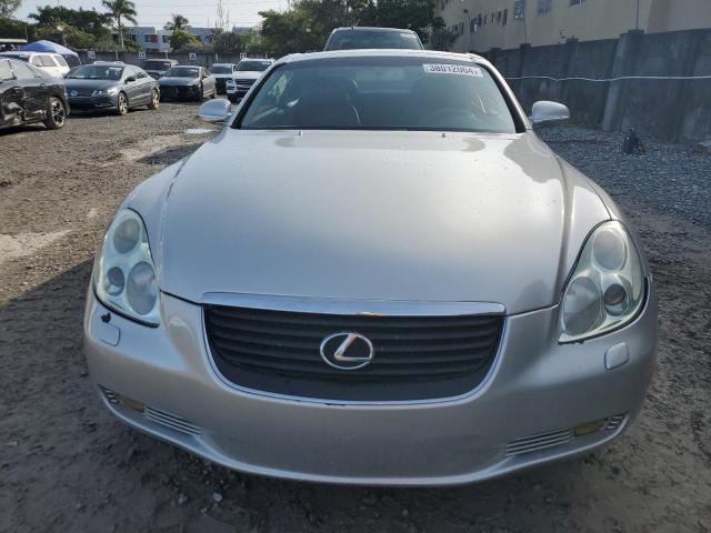 JTHFN48YX20025373 - 2002 LEXUS SC 430 SILVER photo 5