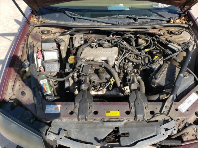 2G1WF55E9Y9136597 - 2000 CHEVROLET IMPALA MAROON photo 11