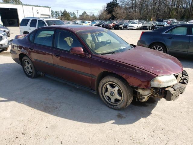 2G1WF55E9Y9136597 - 2000 CHEVROLET IMPALA MAROON photo 4