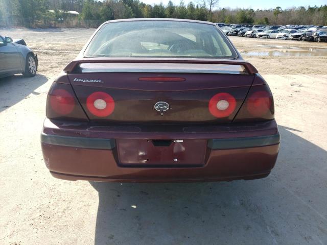 2G1WF55E9Y9136597 - 2000 CHEVROLET IMPALA MAROON photo 6