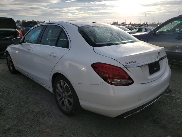 55SWF4JB9FU082769 - 2015 MERCEDES-BENZ C 300 WHITE photo 2