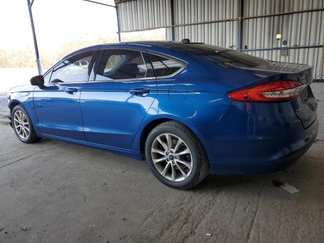 3FA6P0H79HR125958 - 2017 FORD FUSION SE BLUE photo 2