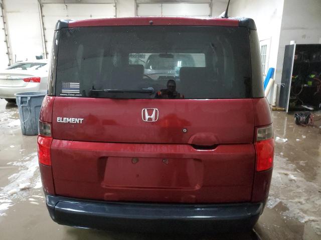 5J6YH28746L012727 - 2006 HONDA ELEMENT EX BURGUNDY photo 6