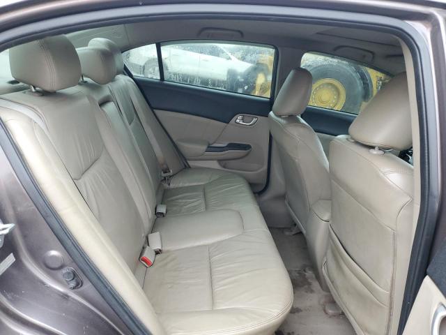 2HGFB2F92CH505299 - 2012 HONDA CIVIC EXL ნაცრისფერი ფოტო 10