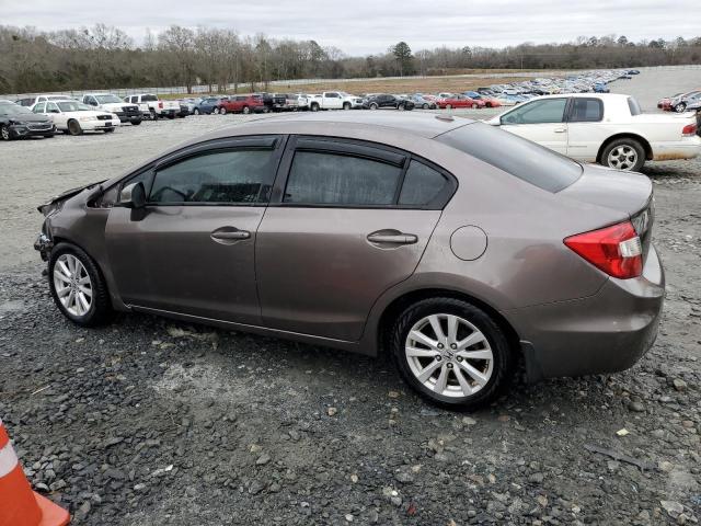 2HGFB2F92CH505299 - 2012 HONDA CIVIC EXL GRAY photo 2