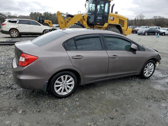 2HGFB2F92CH505299 - 2012 HONDA CIVIC EXL GRAY photo 3