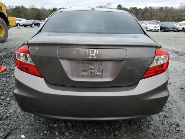 2HGFB2F92CH505299 - 2012 HONDA CIVIC EXL ნაცრისფერი ფოტო 6