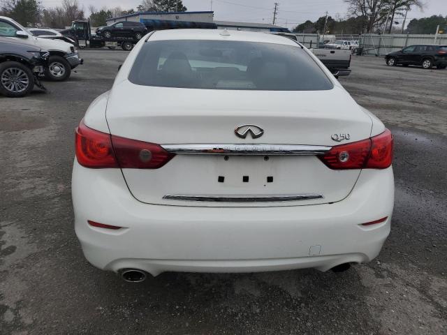 JN1BV7AP1FM352782 - 2015 INFINITI Q50 BASE WHITE photo 6