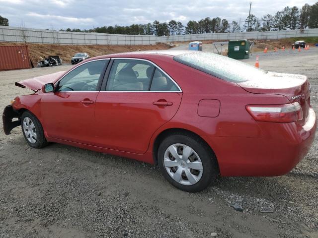 4T1BE46K17U134640 - 2007 TOYOTA CAMRY CE RED photo 2