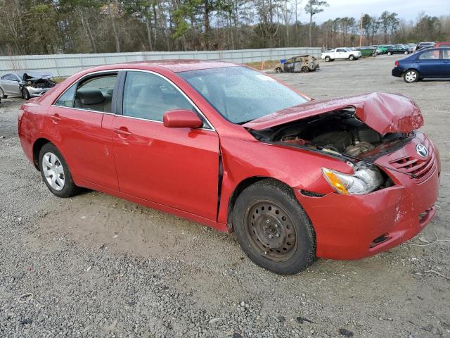 4T1BE46K17U134640 - 2007 TOYOTA CAMRY CE RED photo 4