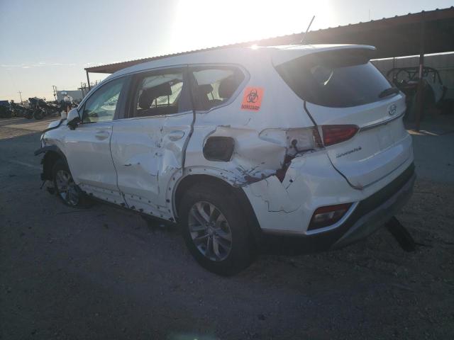 5NMS23AD6KH086021 - 2019 HYUNDAI SANTA FE SE WHITE photo 2