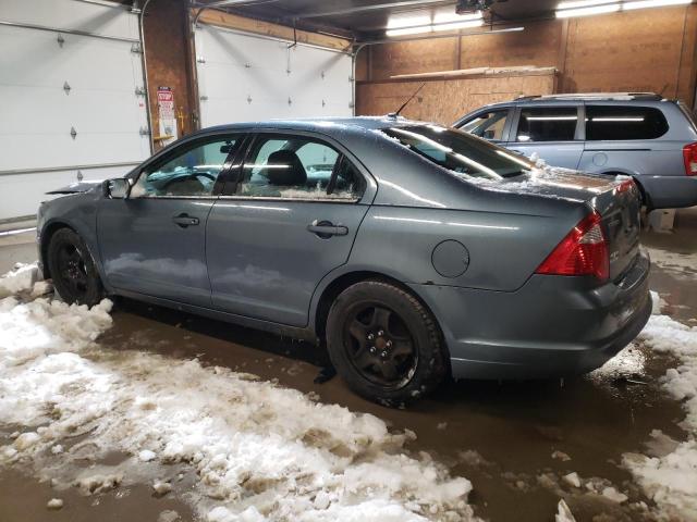 3FAHP0HA7BR134850 - 2011 FORD FUSION SE BLUE photo 2